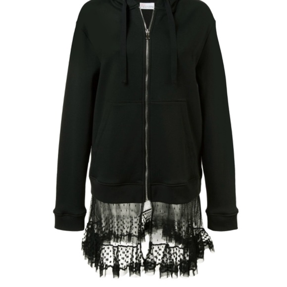 Valentino hoodie with lace panel - Picture 2 of 2
